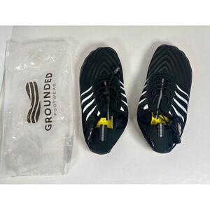 Grounded Footwear Barefoot Reflective Shoes Black White Mens 8.5 Womens 10